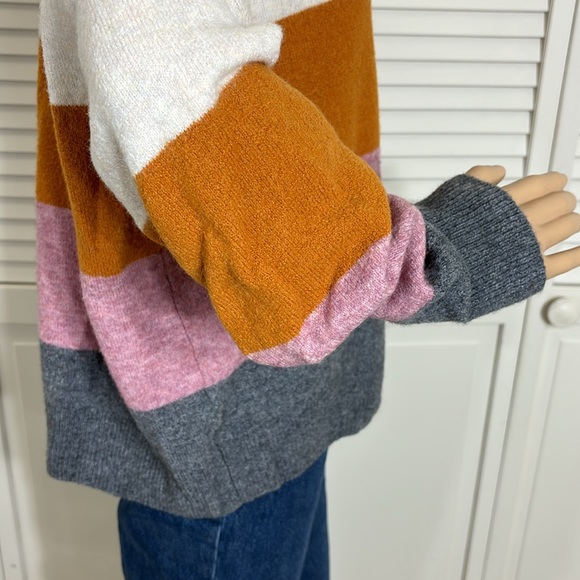 Madewell Crofton Striped Pullover Sweater in Coziest Yarn Large - Picture 9 of 12